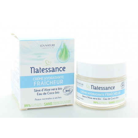Natessance Crème Hydratante Fraîcheur 50ml - Univers Pharmacie
