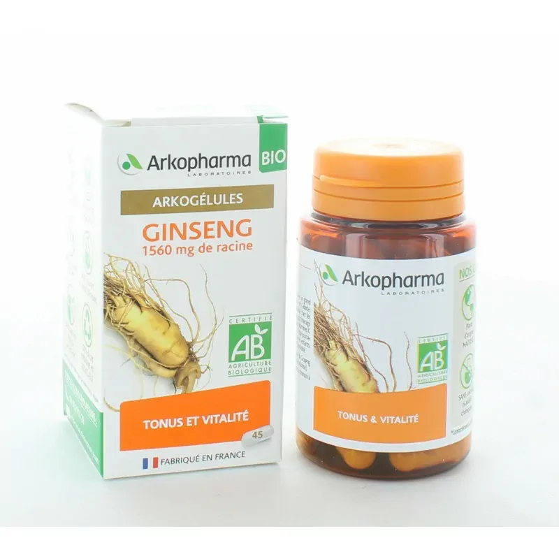 Arkopharma Arkogélules Bio Ginseng 45 gélules
