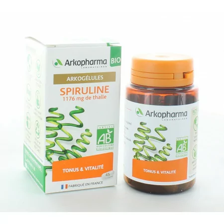 Arkopharma Arkogélules Bio Spiruline 45 gélules