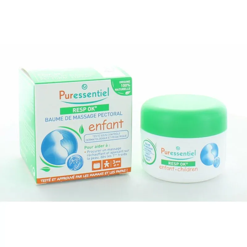 Puressentiel Resp OK Enfant Baume de Massage Pectoral 60ml