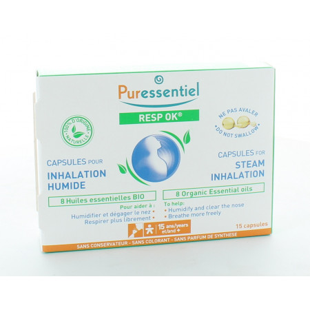 Puressentiel Resp OK Capsules Inhalation Humide X15
