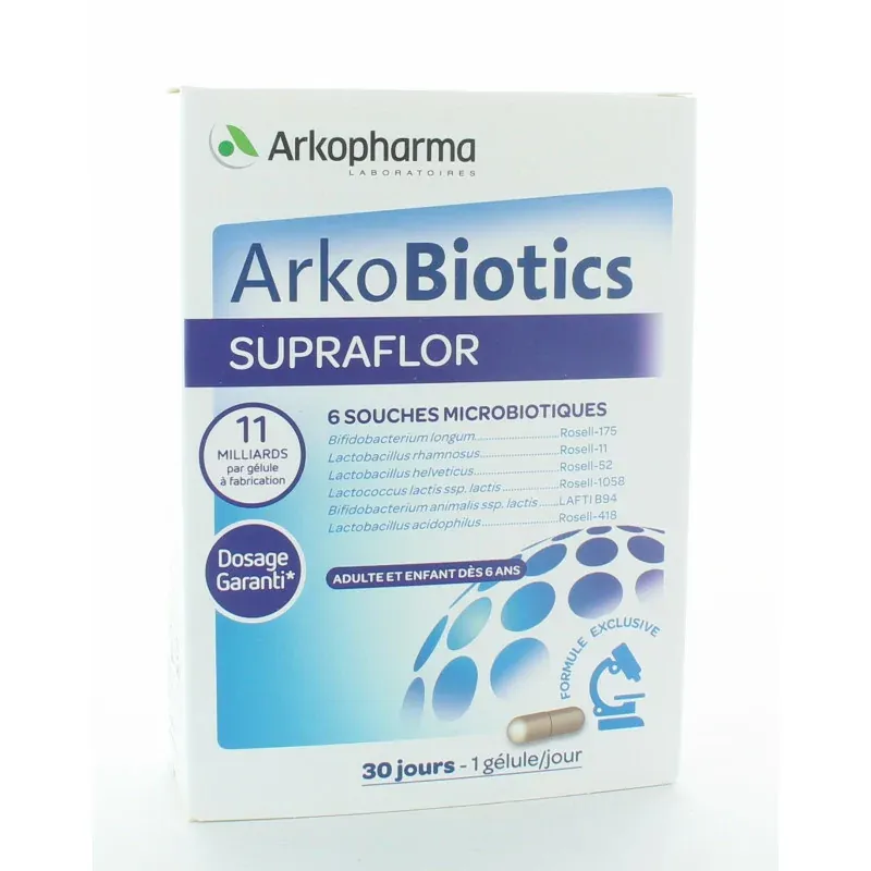 Arkopharma ArkoBiotics Supraflor 30 gélules Arkopharma ArkoBiotics Supraflor 30 gélules