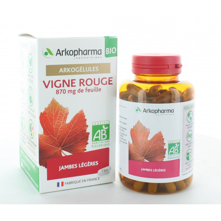 Arkopharma Arkogélules Bio Vigne Rouge 150 gélules
