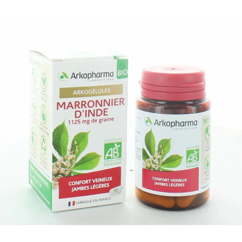 Arkopharma Arkogélules Bio Marronnier d'Inde 45 gélules