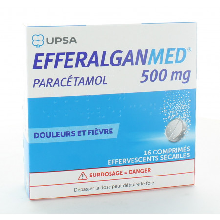 Efferalganmed 500 mg 16 comprimés effervescents