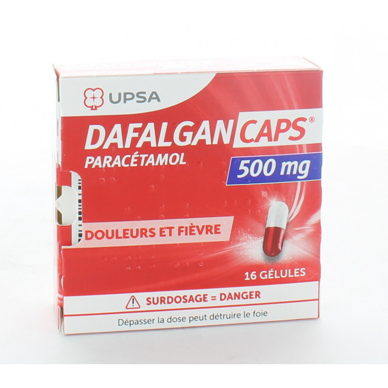 Dafalgan Caps 500mg 16 Gelules Univers Pharmacie