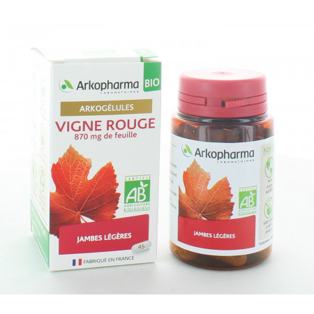Arkopharma Arkogélules Bio Vigne Rouge 45 gélules