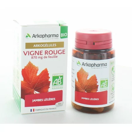 Arkopharma Arkogélules Bio Vigne Rouge 45 gélules