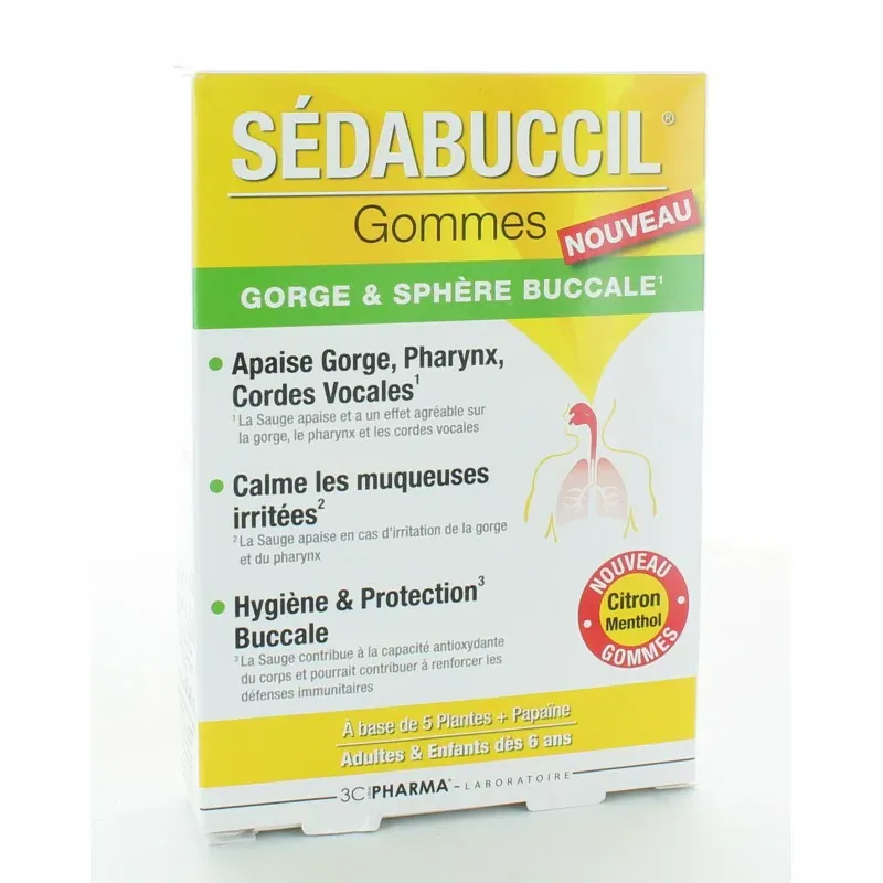 Sédabuccil Gommes Gorge & Sphère Buccale X24