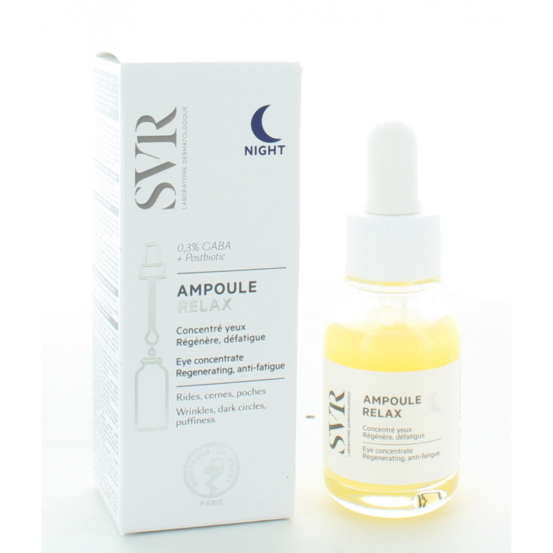 SVR Ampoule Relax Concentré Yeux Nuit 15mlUnivers Pharmacie