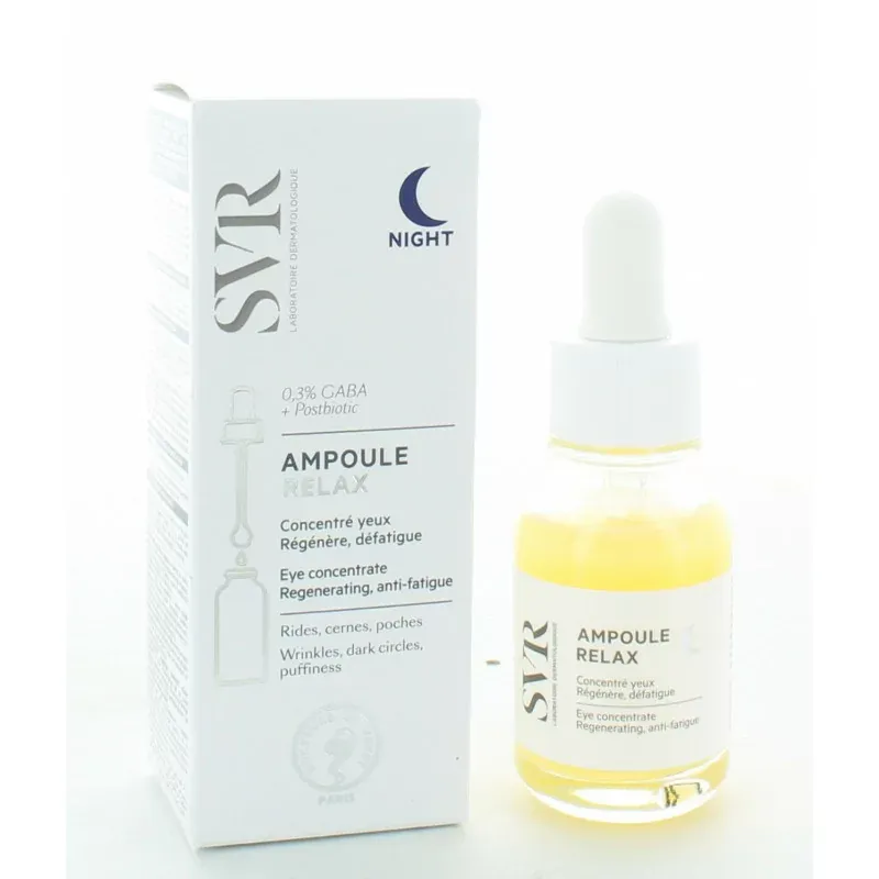 SVR Ampoule Relax Concentré Yeux Nuit 15ml