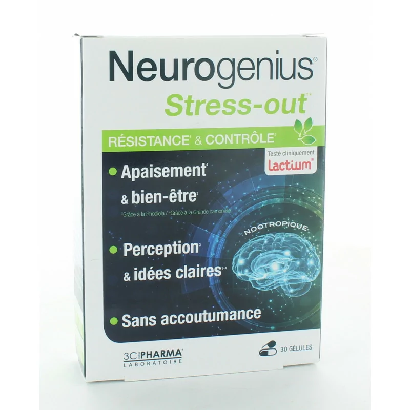Neurogenius Stress-out Résistance & Contrôle 30 gélules