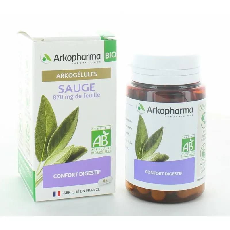 Arkopharma Arkogélules Bio Sauge 45 gélules