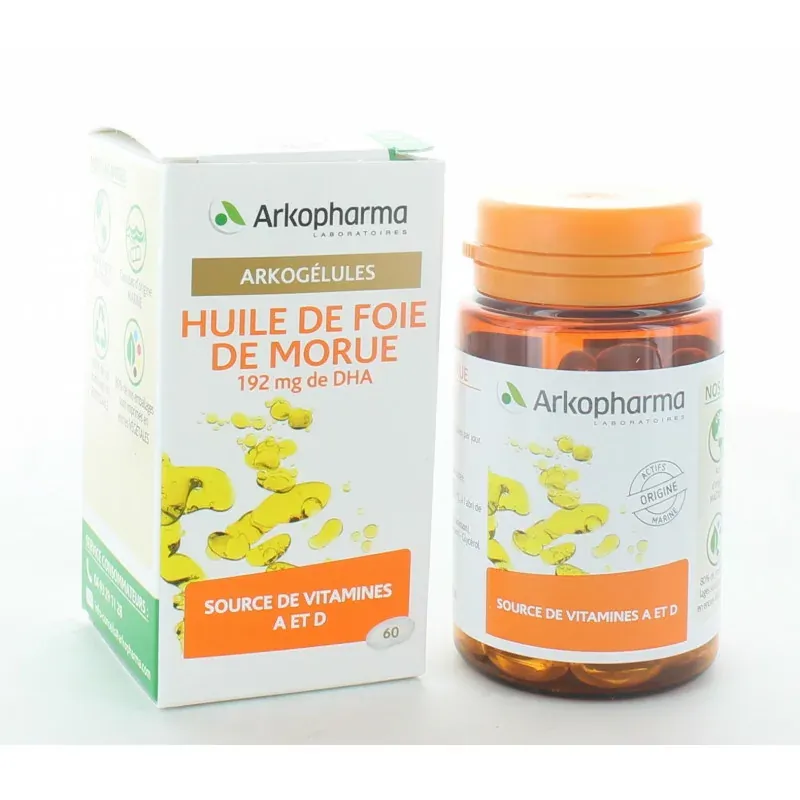 Arkopharma Arkogélules Huile de Foie de Morue 60 capsules
