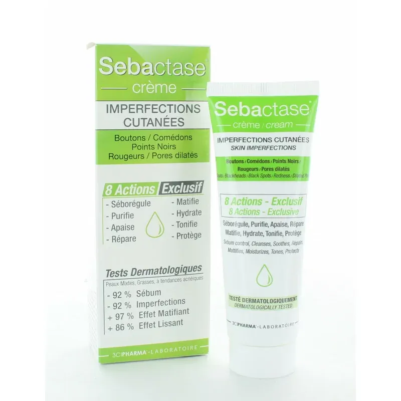 Sebactase Crème Imperfections Cutanées 50ml
