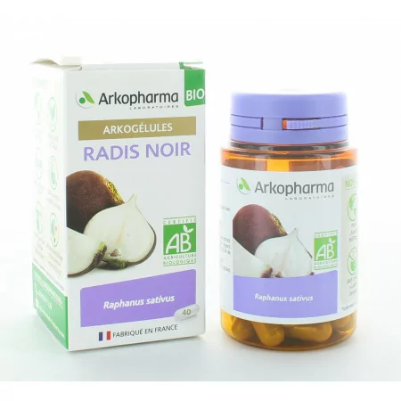 Arkopharma Arkogélules Bio Radis Noir 40 gélules