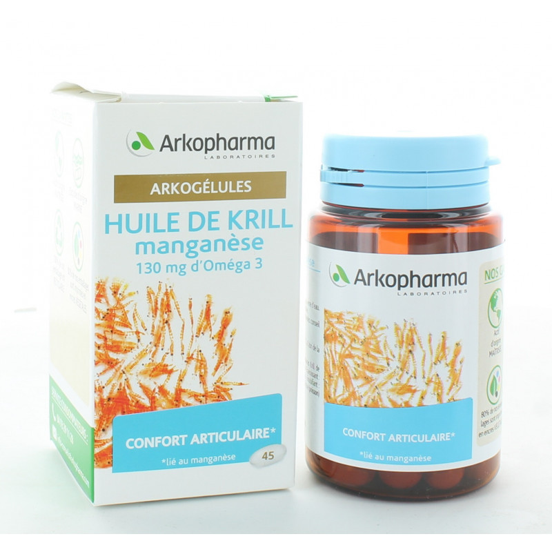 Arkopharma Arkogélules Huile de Krill Manganèse X45Univers Pharmacie