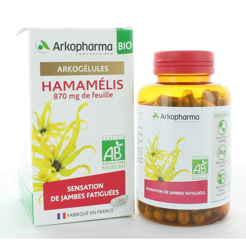 Arkopharma Arkogélules Bio Hamamélis 150 gélules