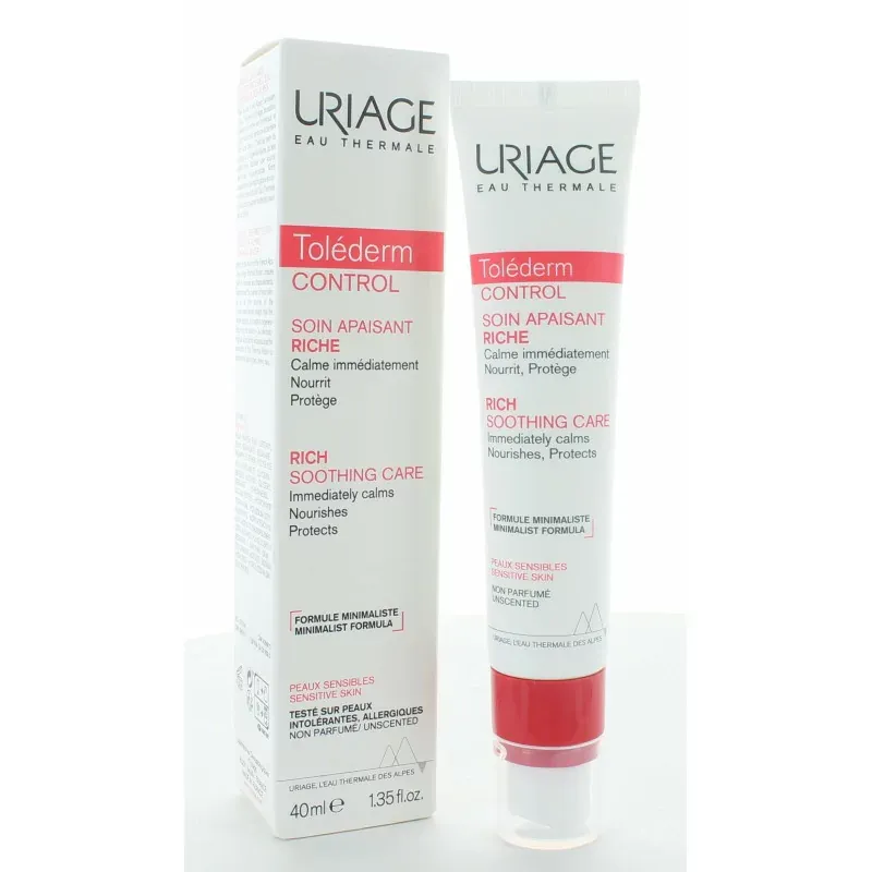 Uriage Toléderm Control Soin Apaisant Riche 40ml