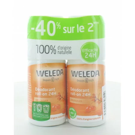 Weleda Argousier Déodorant Roll-on 2X50ml