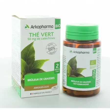 Arkopharma Arkogélules Bio Thé Vert 40 gélules