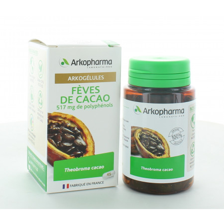 Arkopharma Arkogélules Fèves de Cacao 45 gélules
