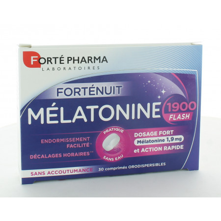 Forté Pharma Forténuit Mélatonine 1900 Flash 30 comprimés