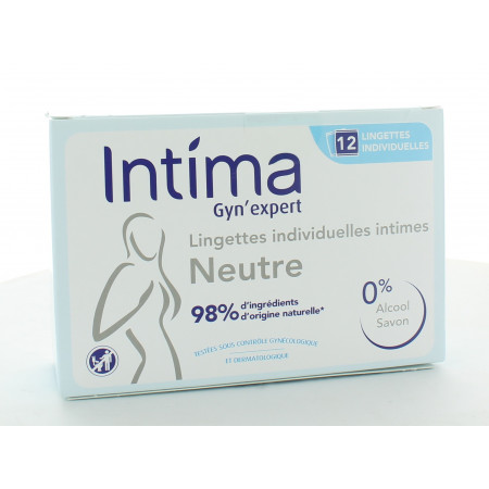 Intima Gyn'Expert Lingettes Neutre 0% X12