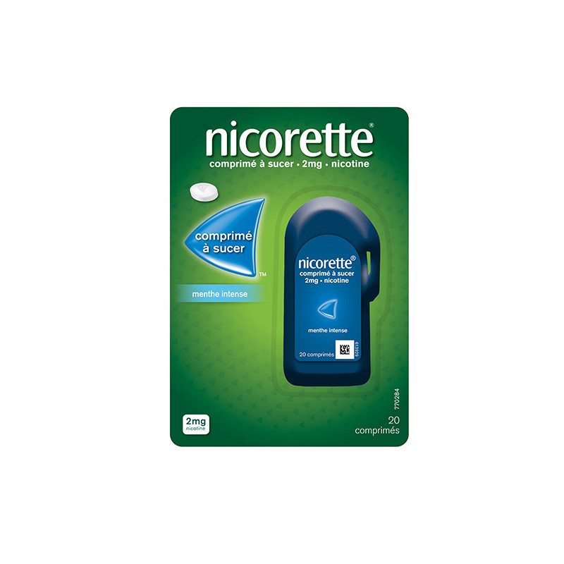 Nicorette 2 mg Menthe Intense 20 comprimés