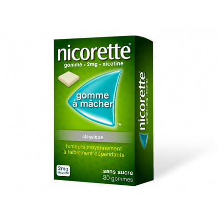 Nicorette 2mg 30 gommes - Univers Pharmacie