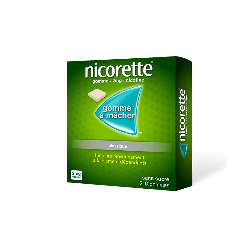 Nicorette 2mg 210 gommes - Univers Pharmacie