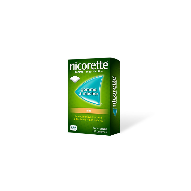Nicorette 2mg Fruits 30 gommes Nicorette 2mg Fruits 30 gommes