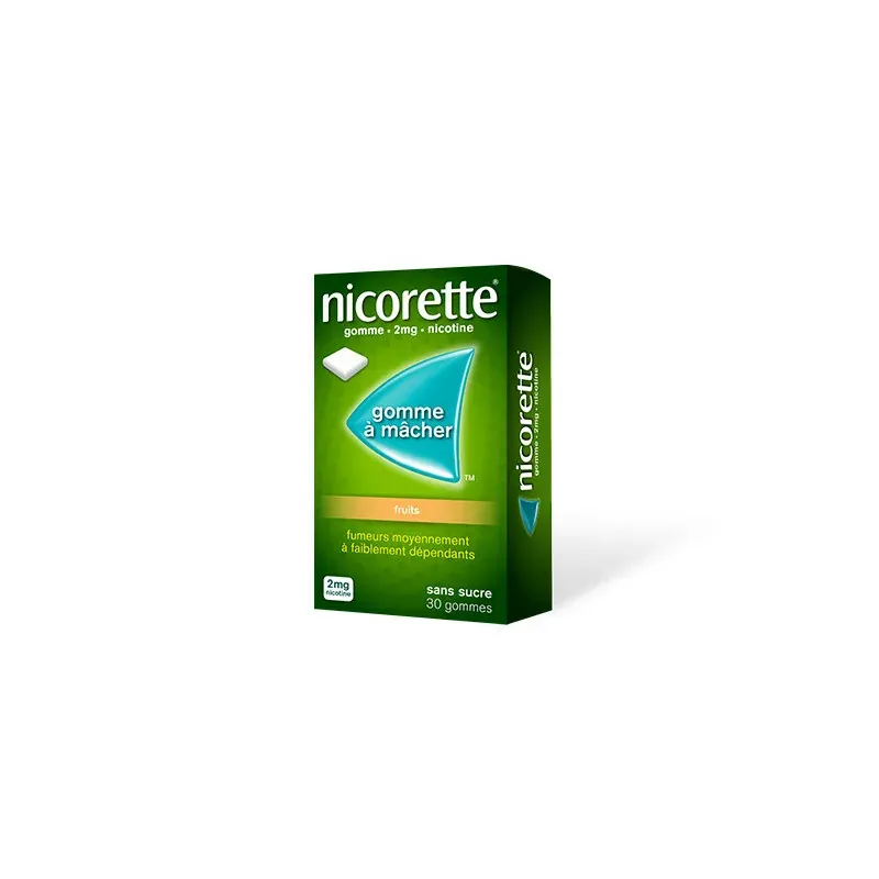 Nicorette 2mg Fruits 30 gommes
