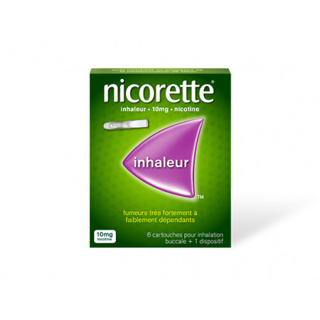 Nicorette Inhaleur 10mg 6 cartouches - Univers Pharmacie
