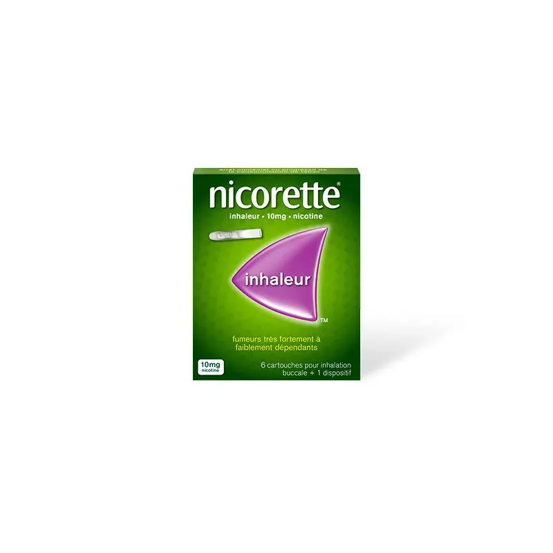 Nicorette Inhaleur 10mg 6 cartouches - Univers Pharmacie