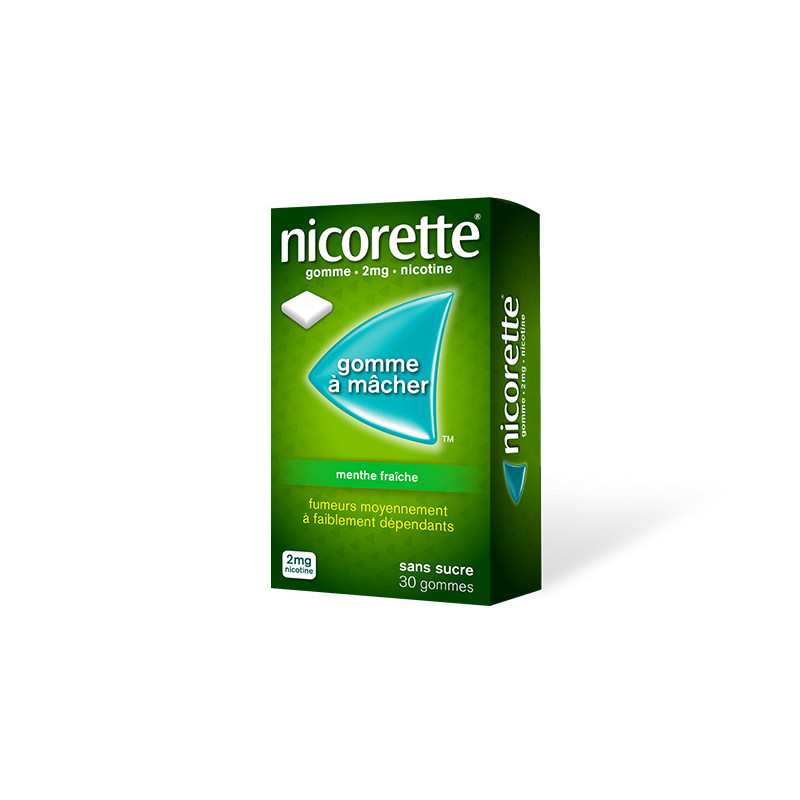 Nicorette 2mg Menthe Fraîche 30 gommes - Univers Pharmacie Nicorette 2mg Menthe Fraîche 30 gommes - Univers Pharmacie