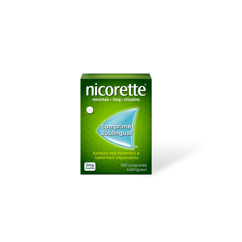 Nicorette Microtab 2mg 100 comprimés - Univers Pharmacie