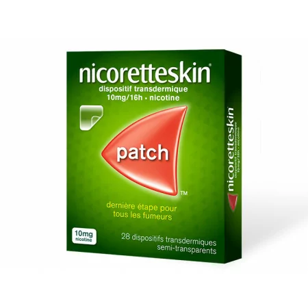 Nicoretteskin 10mg/16h 28 patchs transdermiques - Univers Pharmacie