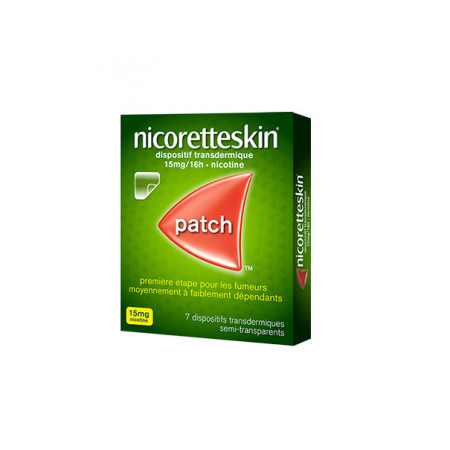 Nicoretteskin 15mg/16h 7 patchs transdermiques - Univers Pharmacie