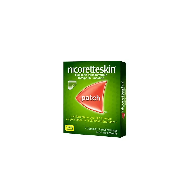 Nicoretteskin 15mg/16h 7 patchs transdermiques - Univers Pharmacie Nicoretteskin 15mg/16h 7 patchs transdermiques - Univers Pharmacie