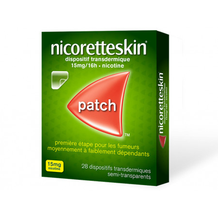 Nicoretteskin 15mg/16h 28 patchs transdermiques - Univers Pharmacie