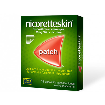 Nicoretteskin 25mg/16h 28 patchs transdermiques - Univers Pharmacie