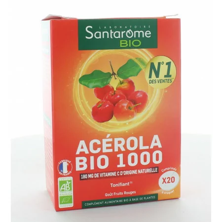 Santarome Acérola Bio 1000 20 comprimés