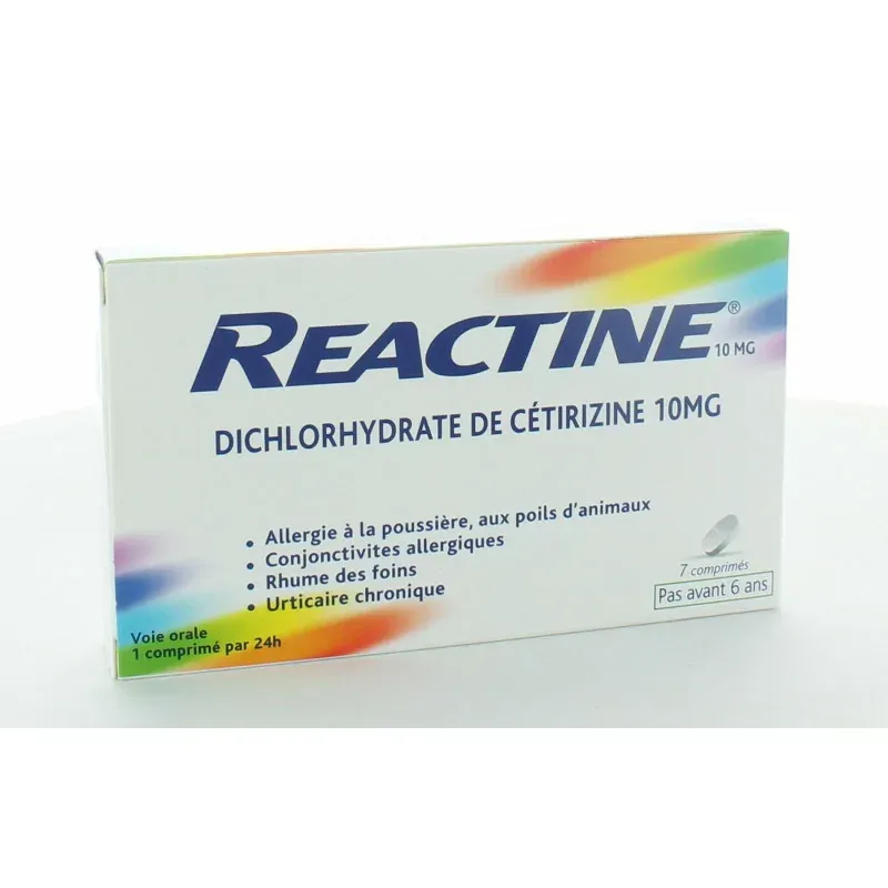 Reactine Allergie 10mg 7 comprilmés