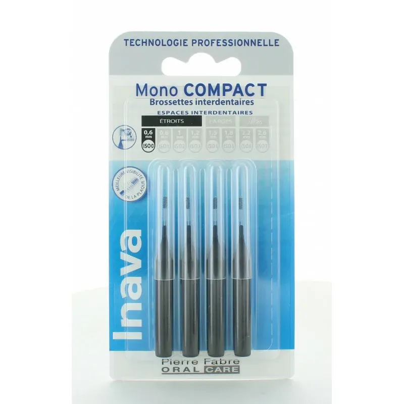 Inava Mono Compact Brossettes Interdentaires 0,6mm X4