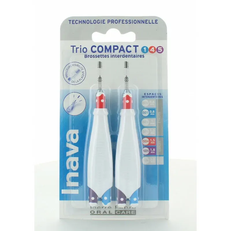 Inava Trio Compact 1/4/5 Brossettes Interdentaires X6