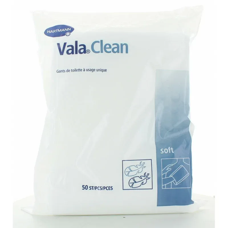 ValaClean Gants de Toilette bleu foncé X50