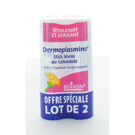 Boiron Dermoplasmine Stick Lèvres Calendula X2
