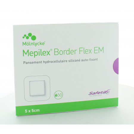 Mepilex Pansements Border Flex EM 5X5cm 10 pièces