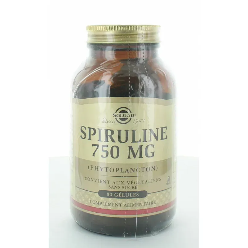 Solgar Spiruline 750mg 100 comprimés